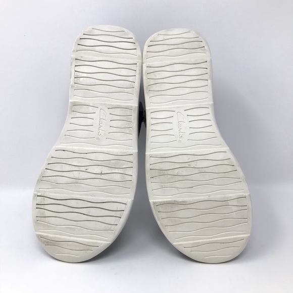 Clark’s ankle strap sandals gray black open toe - Picture 6 of 7